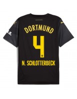 Borussia Dortmund Nico Schlotterbeck #4 Vieraspaita 2024-25 Lyhythihainen